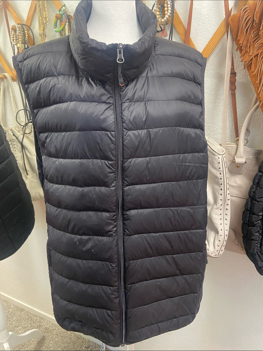 Hawke & Co. Sport Duck Down Quilted Vest, Black, men’s XXL